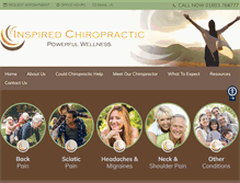 Tablet Screenshot of inspiredchiropractic.com